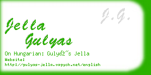 jella gulyas business card